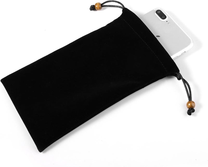 Seqoiyia 2 PCS Cell Phone Sleeves Phone Pouch Bag w/Drawstring Closure Compatible for iPhone 17 Pro Max Galaxy S25 Ultra S25 Edge A56 A36 A35 A26 A16 Moto G Stylus Edge Pixel 10 Pro XL OnePlus 13R - Image 2